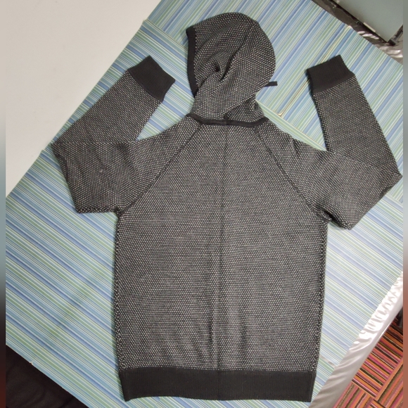 Barrow & Grove, size S gray cashmere hoodie - Picture 2 of 8